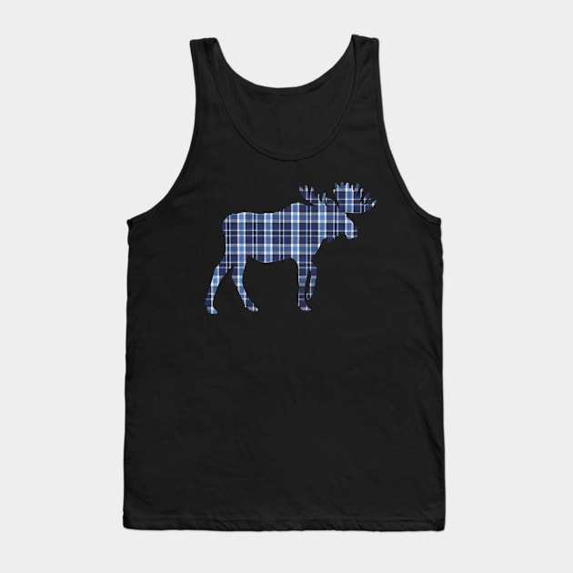 Plaid moose Tank Top by rizzo51